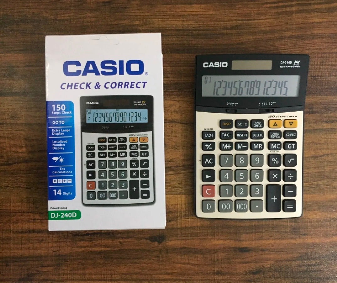 240D 14 digit 2 way power Desk Calculator 240D 14 digit 2 way power Desk Calculator